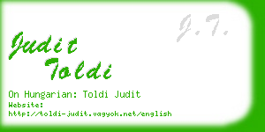 judit toldi business card